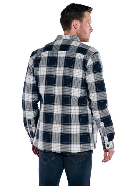 engbers Herren Overshirt kariert , Marineblau