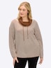 Pullover Langarm Jacquard, Jersey Sonstiges Muster Rollkragen