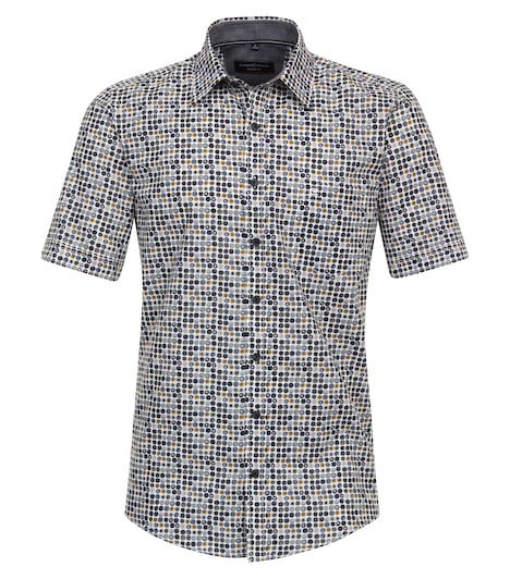 CASAMODA Freizeithemd Kurzarm Print Casual Fit