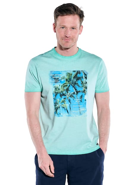 engbers Herren T-Shirt uni , Tuerkis