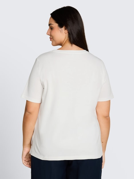 T-Shirt mit Häkel-Detail