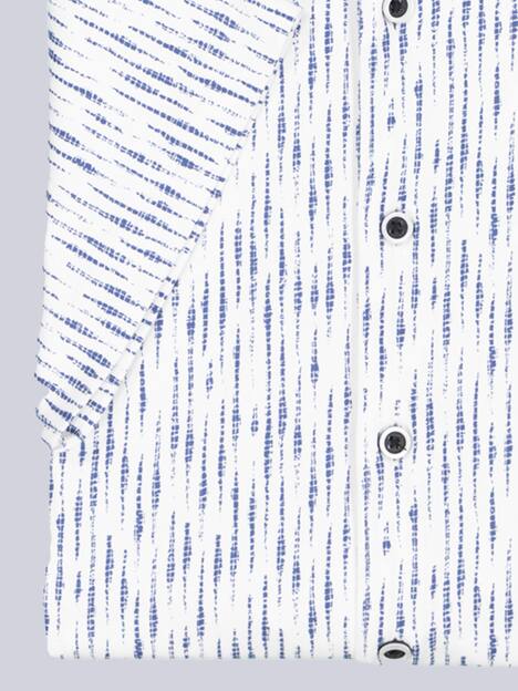 engbers Herren Kurzarm-Hemd gemustert , Brilliantblau