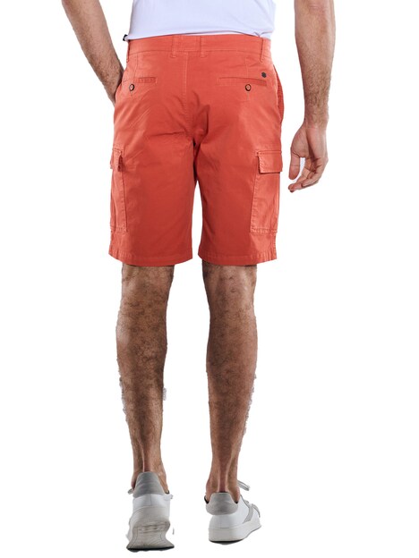 Herren Cargo-Bermuda regular , Rostorange