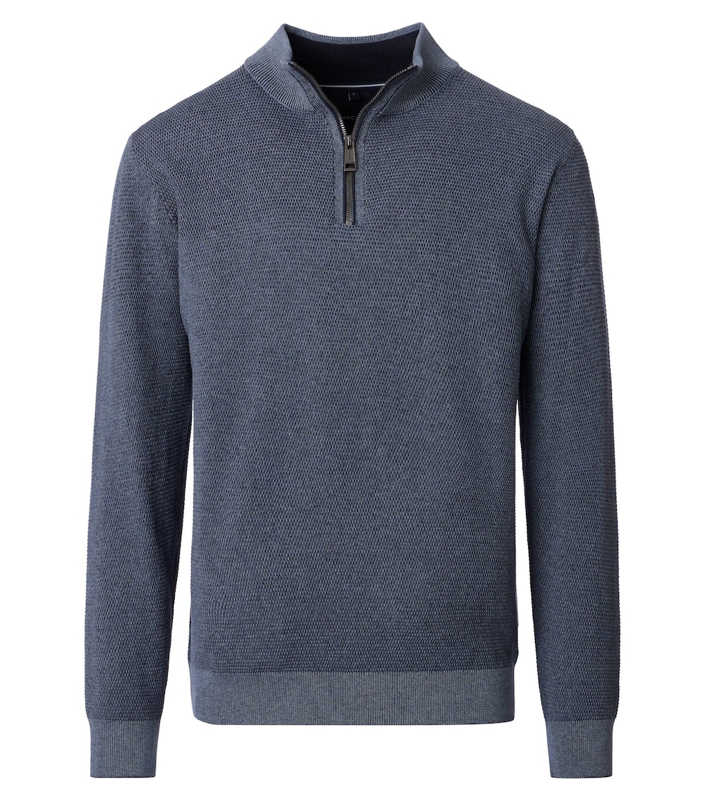 Troyer uni Basic Knitwear