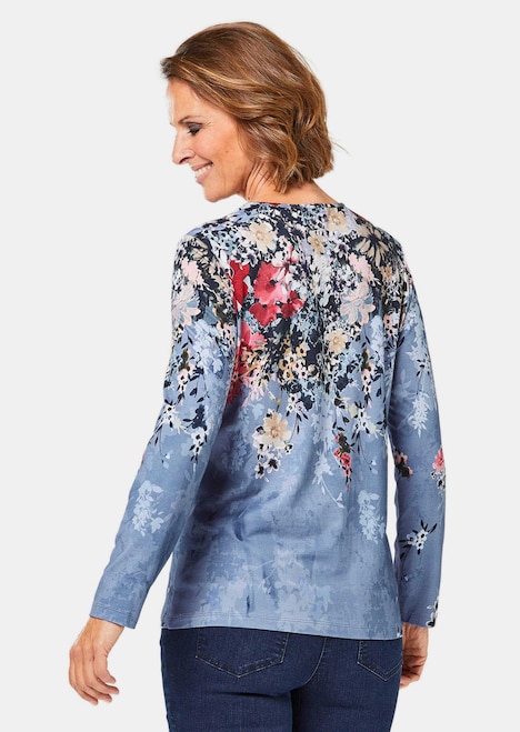 Druckshirt mit floralem Muster