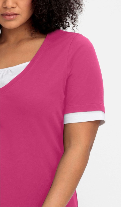 2-in-1-Shirt Kurzarm Mehrfarbig