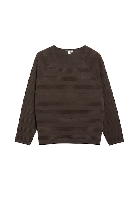 Pullover mit Strukturstreifen
