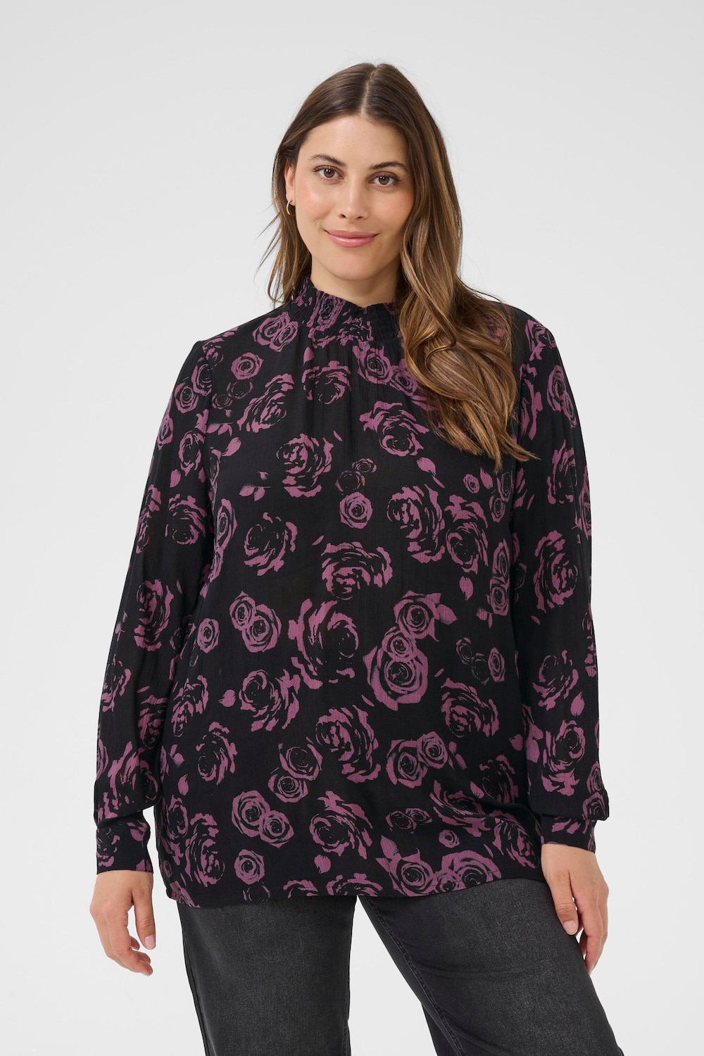 Langarm-Bluse Regular fit