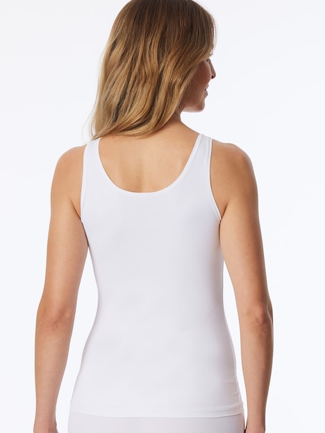 Schiesser Damen Unterhemd 2-Pack Trägertop - Unique Micro - weiss