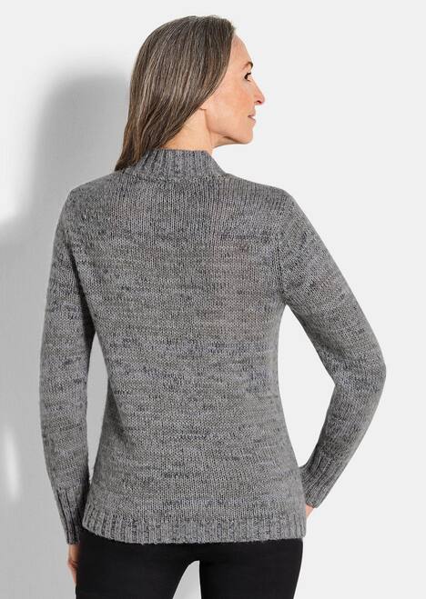 Tricot pullover met kabelpatroon