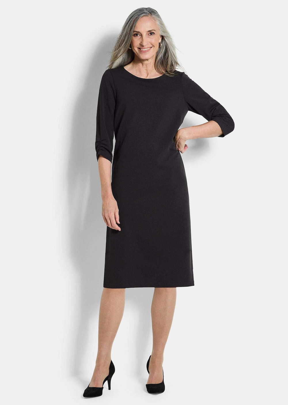 Jerseykleid mit Krepp-Qualität