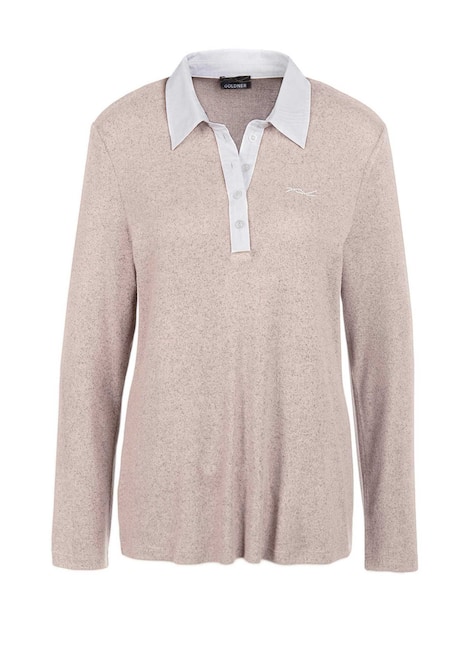 GOLDNER Poloshirt Thermopoloshirt met zachte binnenkant en katoenen kraag