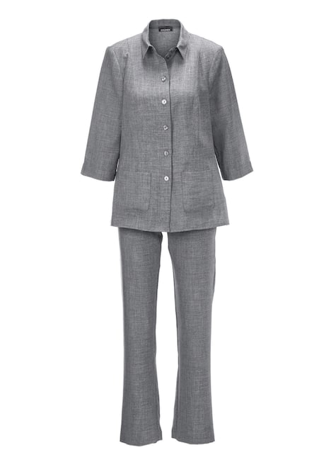 Leichthosenanzug in Leinenoptik