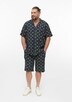Detroit: Strukturierte Shorts mit All-over-Print