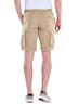 Herren Cargo Shorts in Leinenoptik , Cognac