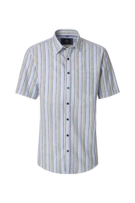 Leinenhemd Kurzarm gestreift Casual Fit
