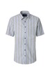 Leinenhemd Kurzarm gestreift Casual Fit