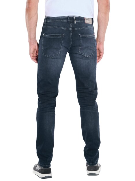 Herren Jeans regular , Saphirblau