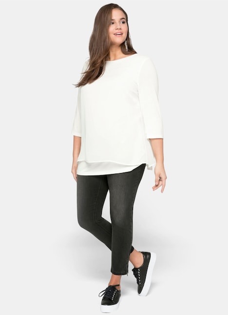 Blusenshirt 3/4-Arm Uni