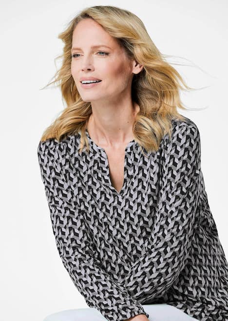 Elegantes Blusenshirt mit V-Ausschnitt