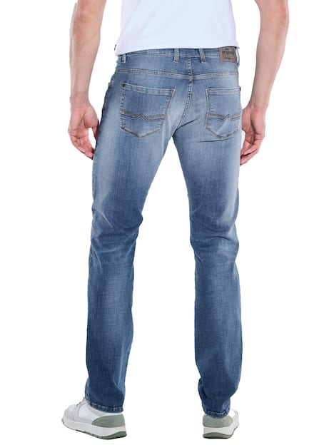 engbers Herren Super-Stretch-Jeans regular , Mittelblau