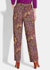 GOLDNER Gedessineerde broek VERA Palazzobroek VERA van pure viscose