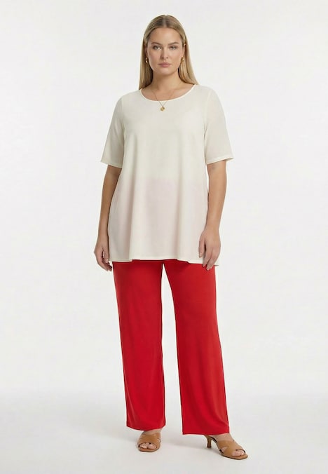 Broek met een elastieken tailleband