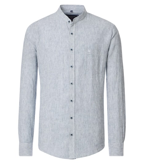 Leinenhemd uni Casual Fit