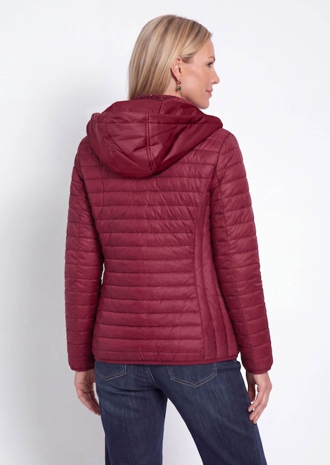 Hoodie met opstaande kraag