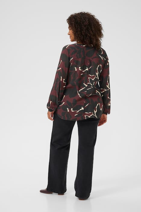 Langarm-Bluse Regular fit