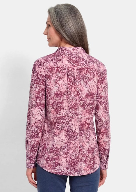 Hemdbluse mit Paisley-Druck