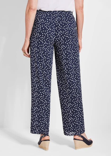 Luftige Hose VERA mit Tupfenmuster