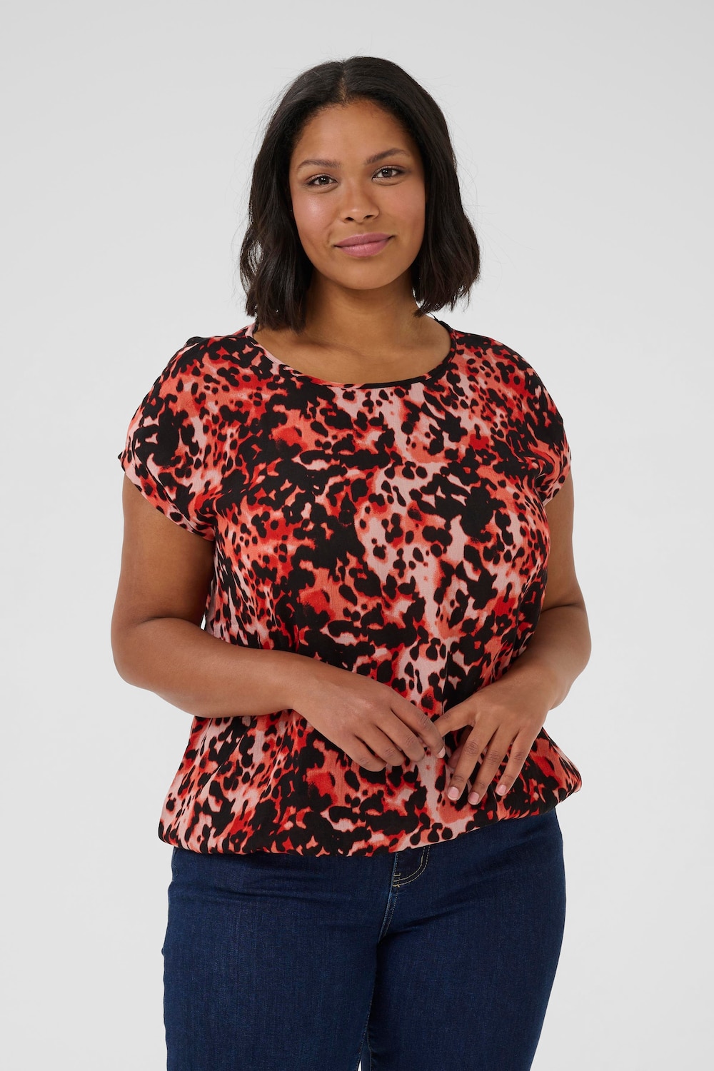 Kurzarm-Bluse Loose fit