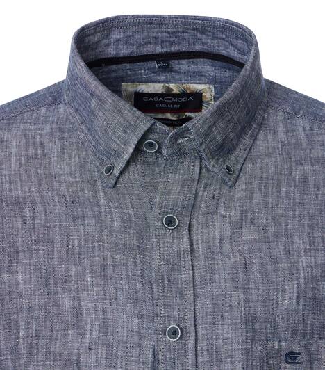Leinenhemd uni Casual Fit