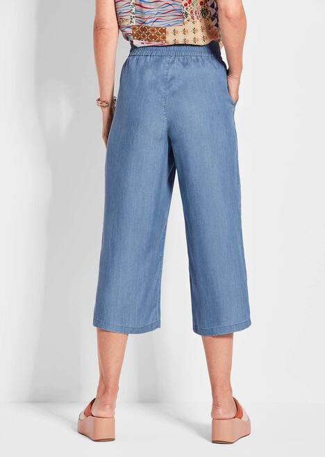 Bequeme Culotte in verkürzter Länge