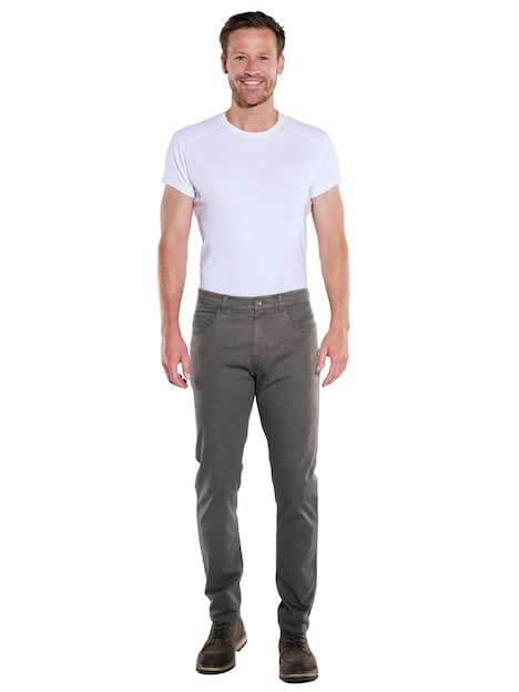 Herren Hose straight , Lehm