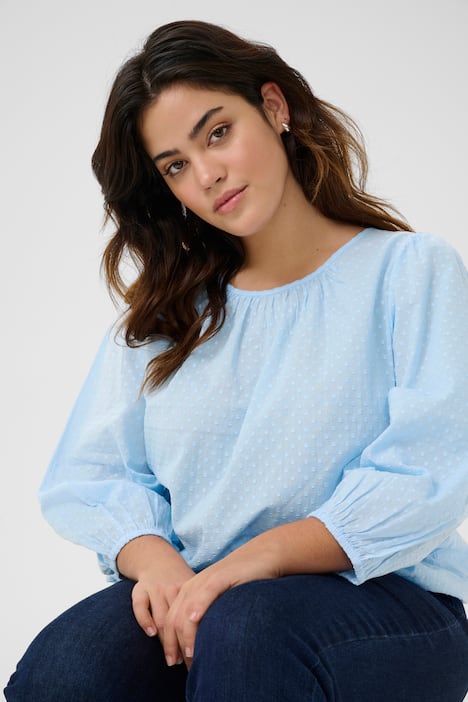 Langarm-Bluse Regular fit