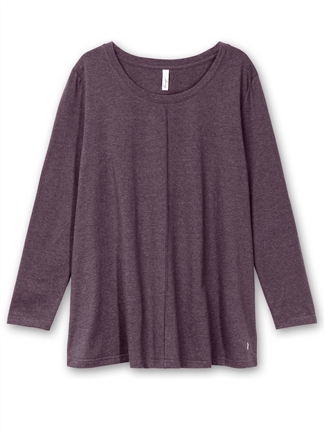 Langarmshirt Langarmshirt in A-Linie, fein meliert Langarm Meliert