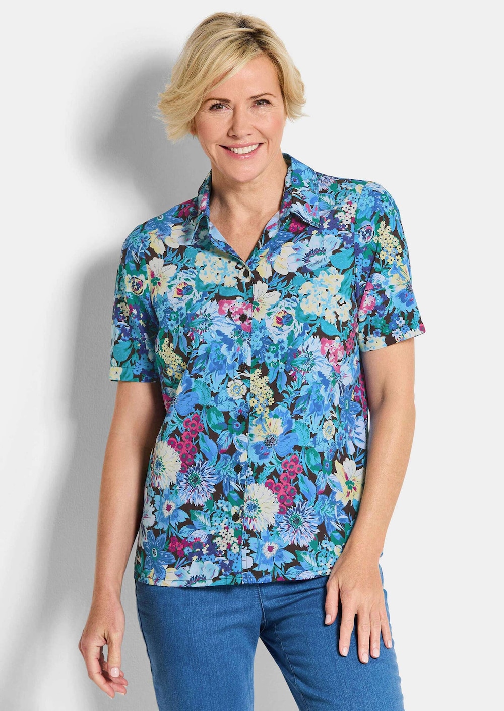 Blusenshirt mit floralem Print