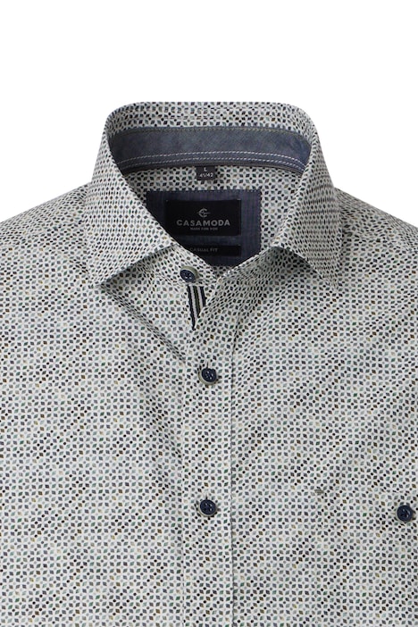 Freizeithemd Kurzarm Print Casual Fit