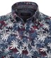 Print Freizeithemd Casual Fit Button-Down-Kragen Print Casual Fit