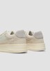 Leder-Sneaker mit Plateau-Sohle