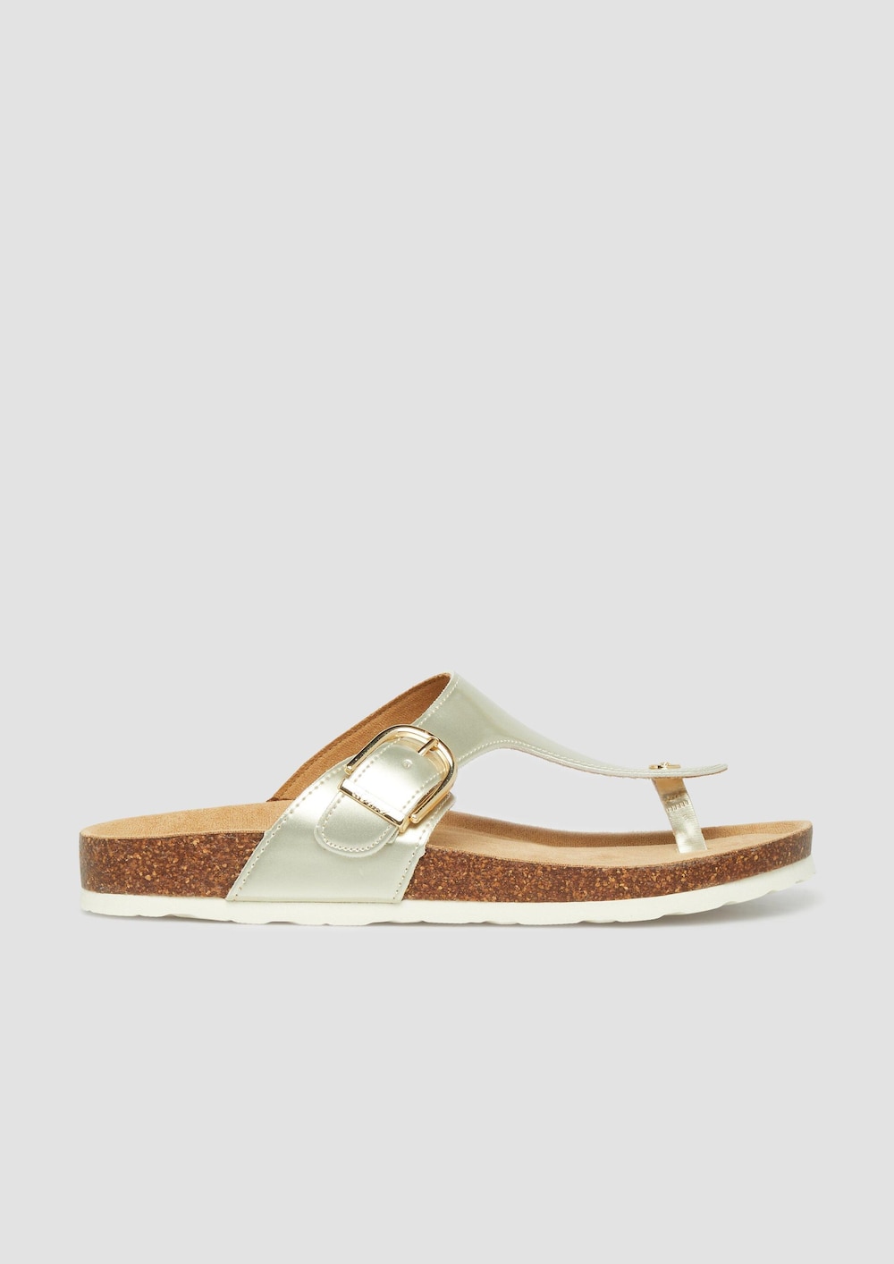 Pantoletten mit feinem Glanz-Finish