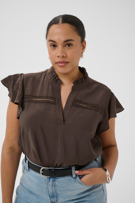 Kurzarm-Bluse Regular fit