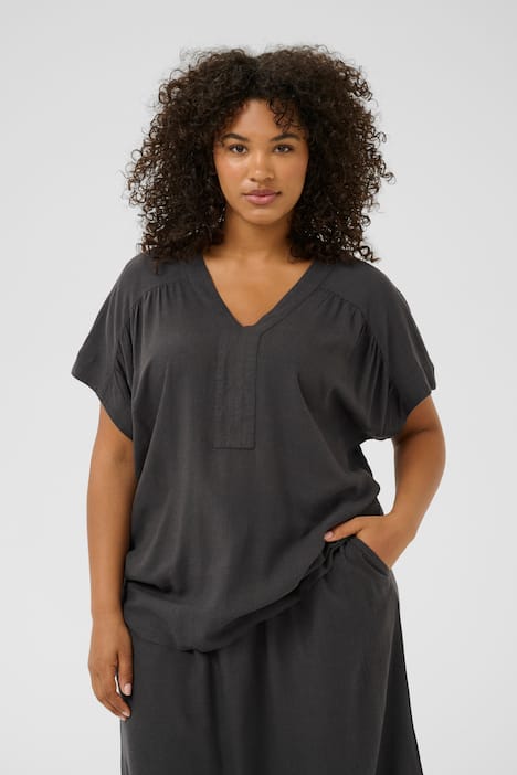 Kurzarm-Bluse Loose fit