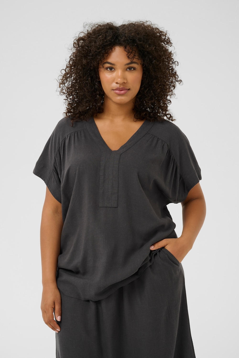 Kurzarm-Bluse Loose fit