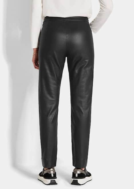 GOLDNER Broek BELLA Gecoate broek BELLA in leerlook