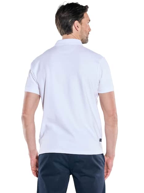 engbers Herren Polo-Shirt regular , Reinweiss