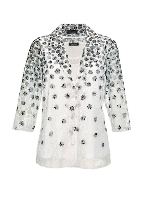GOLDNER Blouse met topje Set (kanten blouse en topje)