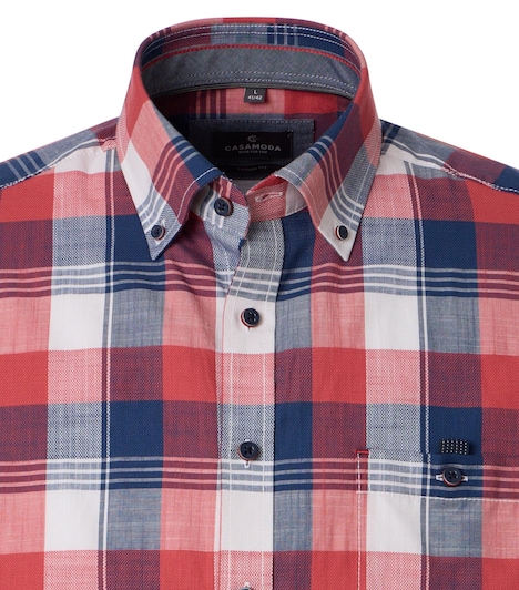 Freizeithemd Kurzarm kariert Casual Fit